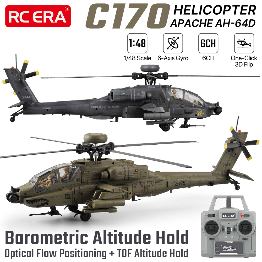 Rc Helicopter Large - Helicóptero RC ERA 1/48, 6 Canales,