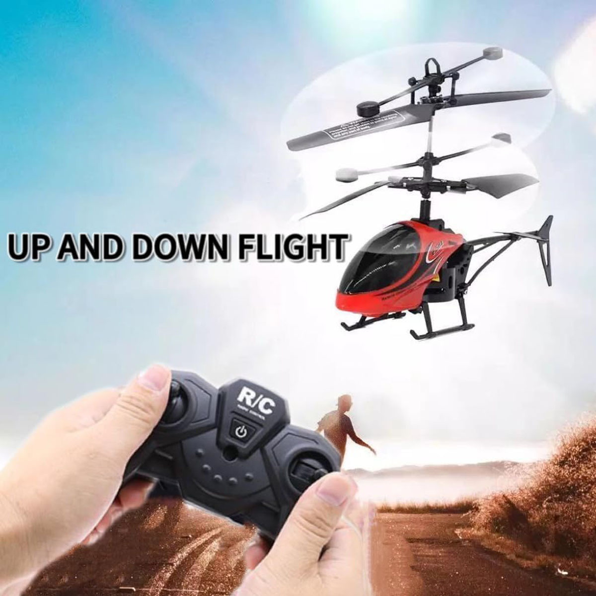 Rc Helicopter Large - Helicóptero a Control Remoto de 2