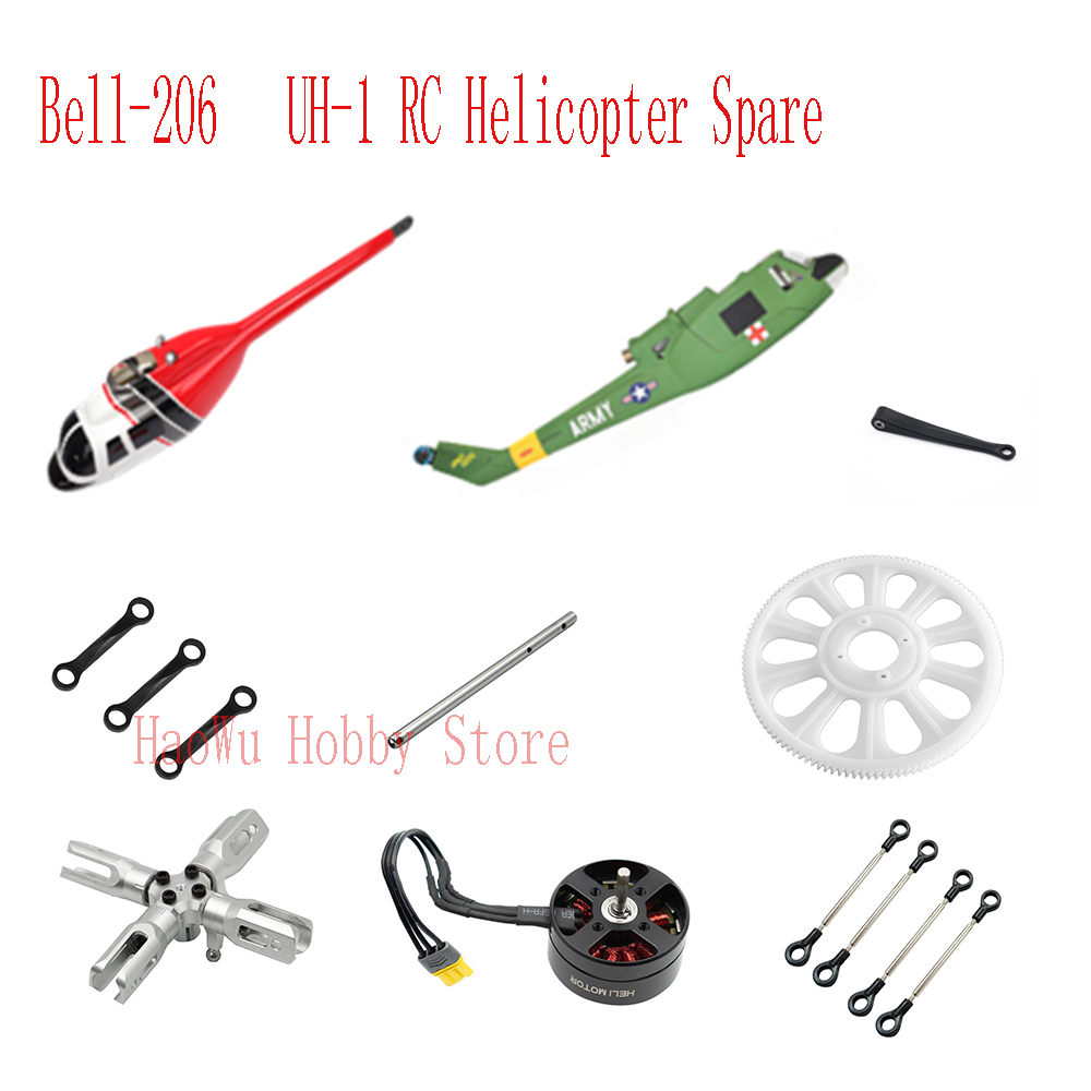 Rc Helicopter Large - Flywing bell206 UH1 Bell-206 UH-1 recambios
