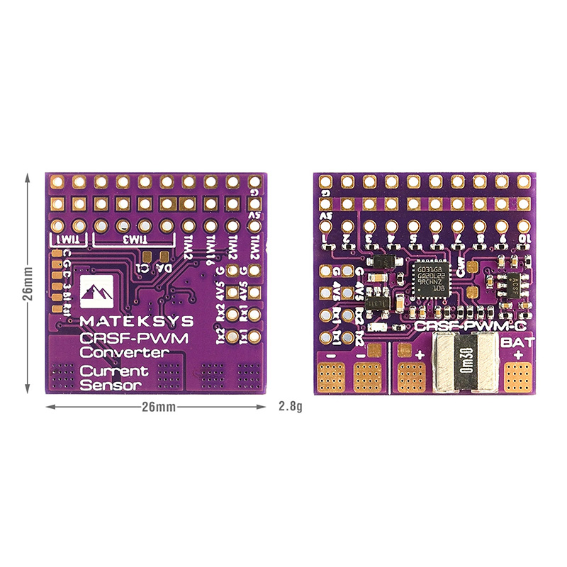 Matek-Convertidor de CRSF a PW - Tbs Fpv Crossfire reseña y precio
