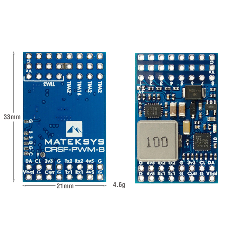 Matek-Convertidor de CRSF a PW - Tbs Fpv Crossfire reseña y precio