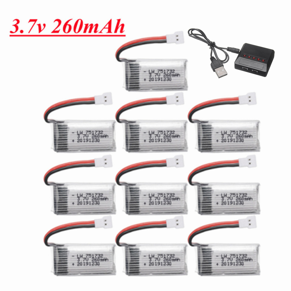 Batería Lipo H8 H36 3,7 V 260m - Eachine Drone E010 reseña y precio