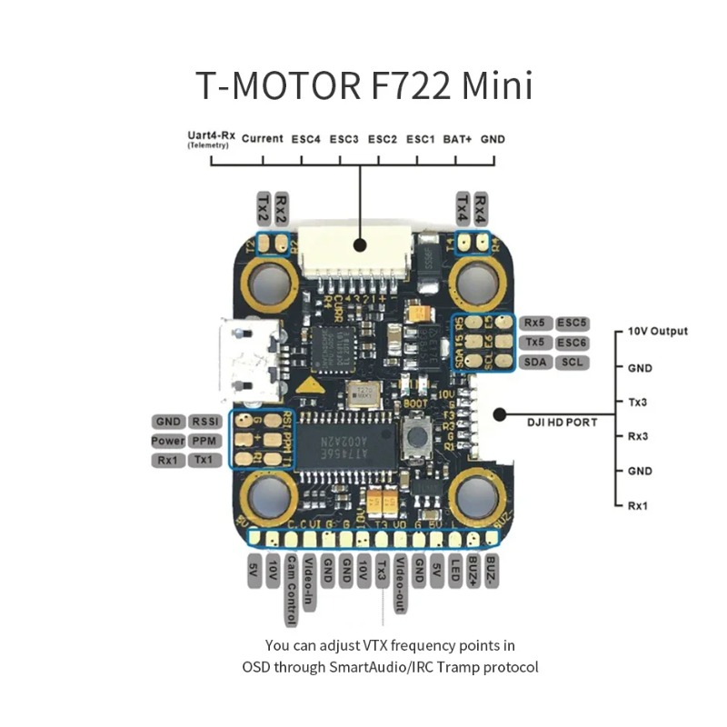 Combo ESC 4 en 1 T-Motor MINI  - Betaflight Fc F7 reseña y precio