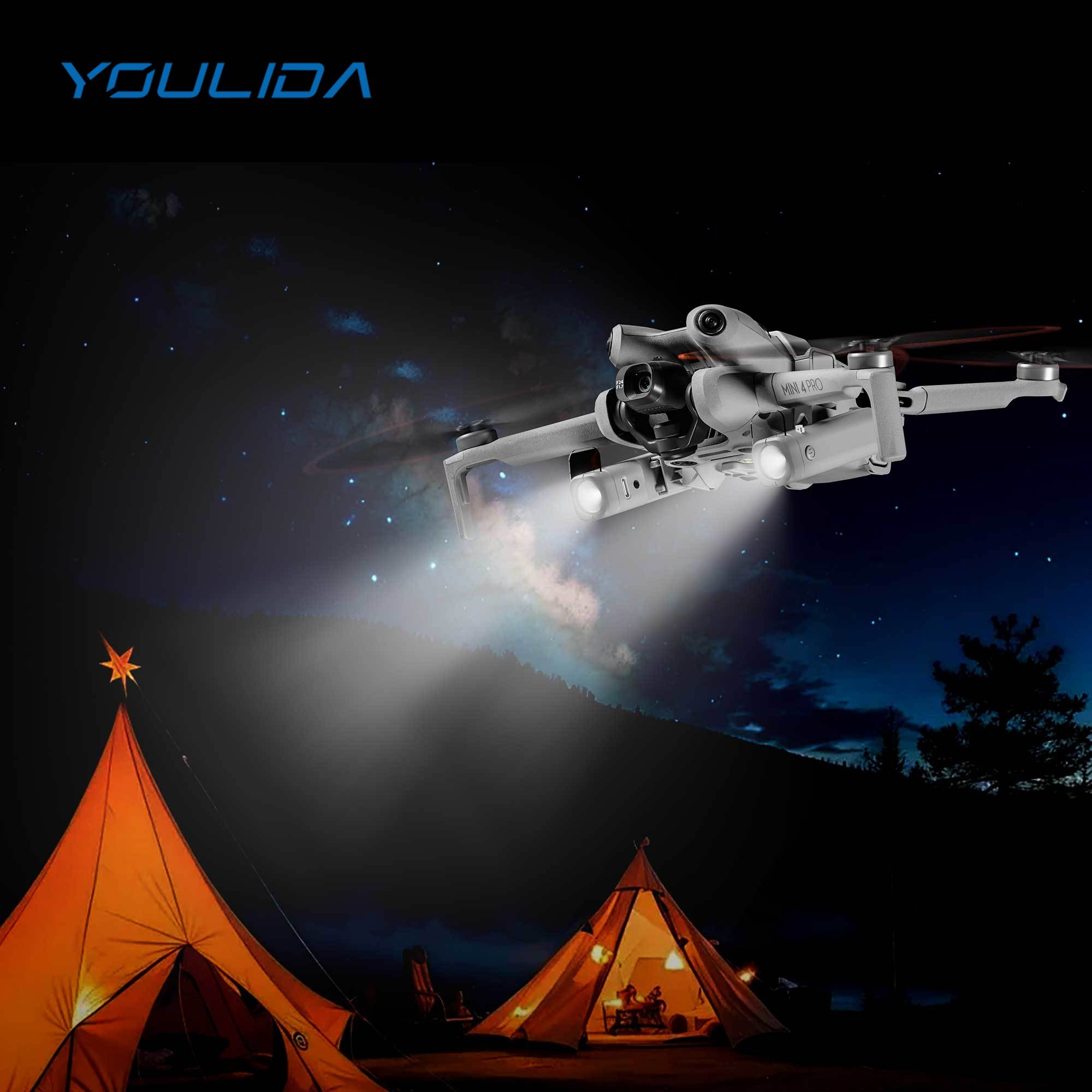 Luz LED de navegación nocturna - Dji Drone Mini 4 Pro reseña y precio