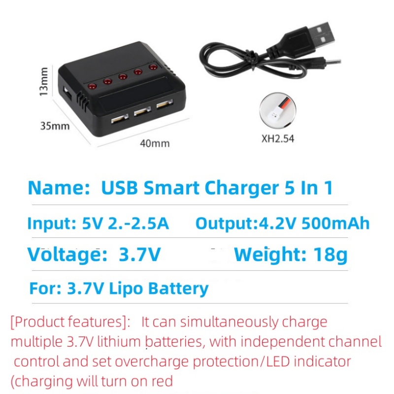 Syma X5HW X5HC X5C X5SW 3,7 V  - Rc Helicopter Charger reseña y precio