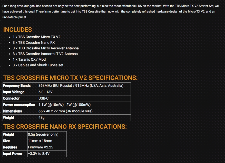 TBS CROSSFIRE MICRO TX V2 STAR - Tbs Fpv Crossfire reseña y precio