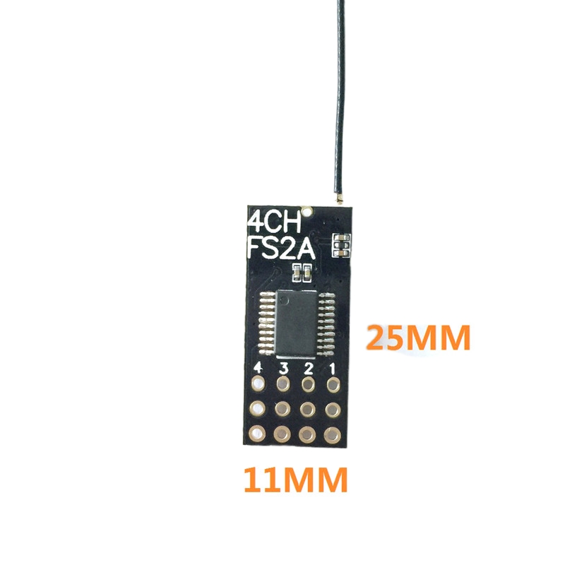 Receptor Flysky FS2A Mini 4CH  - Rc Helicopter Battery reseña y precio