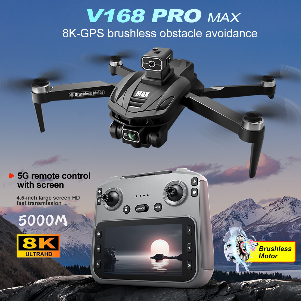 V168 PRO Max GPS Drone 8K Prof - Rc Helicopter Charger reseña y precio