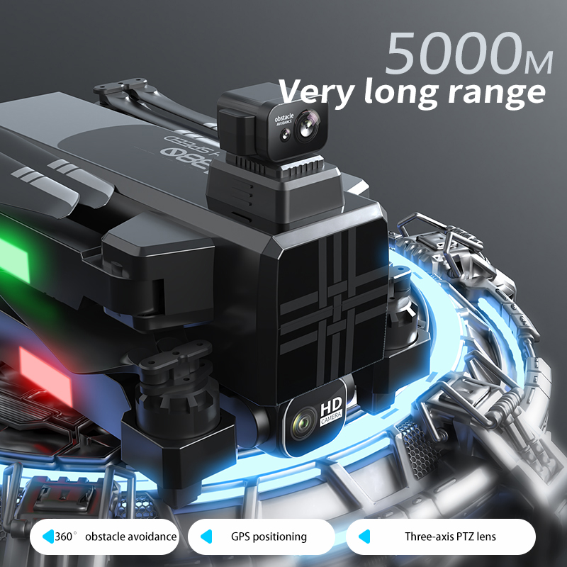 Dron A380 4K HD de tres ejes,  - Rc Helicopter Charger reseña y precio