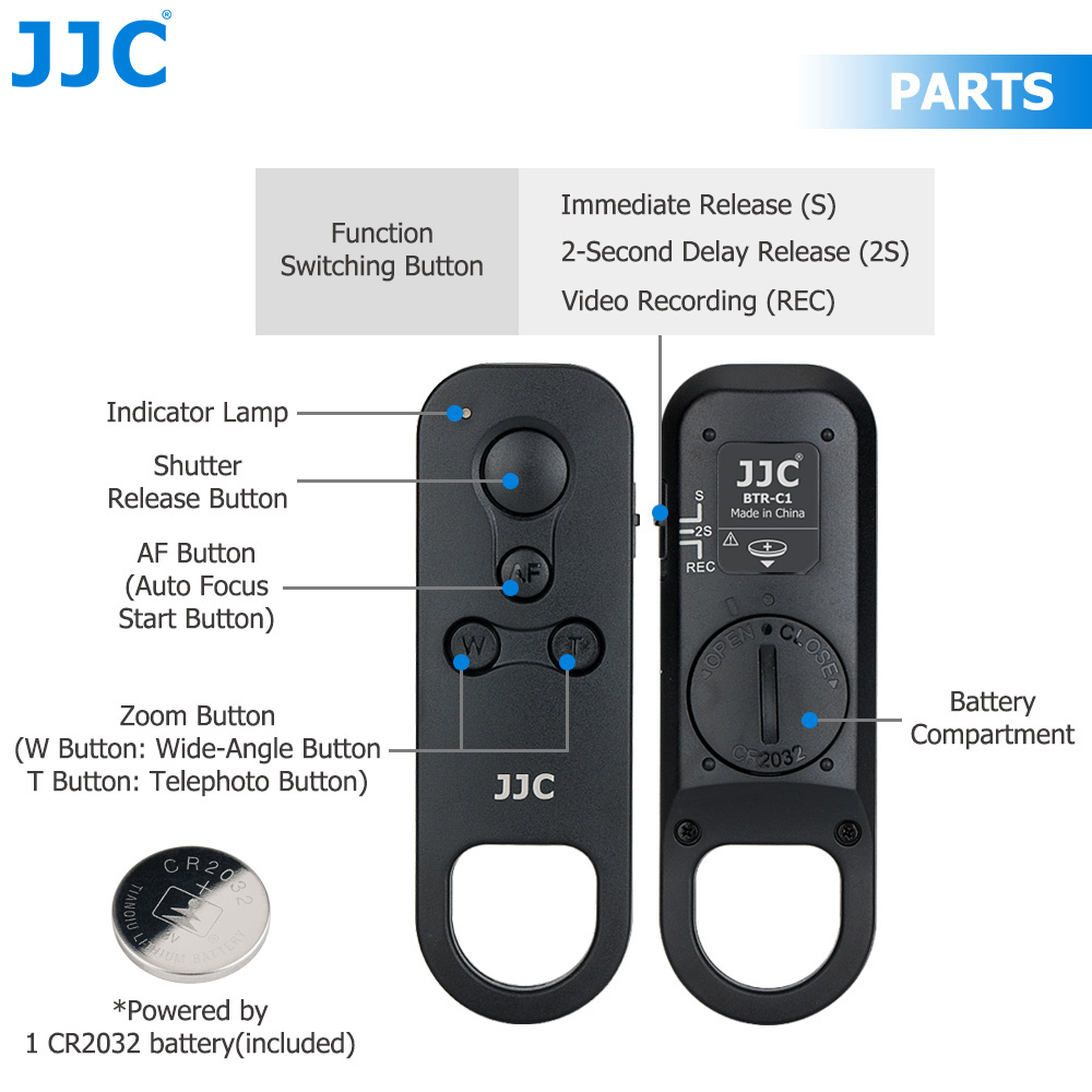 JJC BR-E1 Control remoto Bluet - Canon Camera Eos R8 reseña y precio