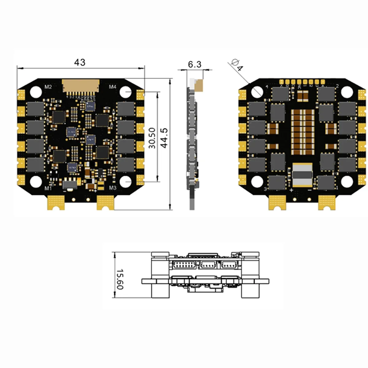 Controlador de Vuelo F405 F4 F - Betaflight Fc F4 reseña y precio