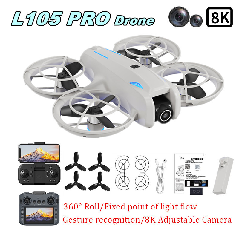 Dron L105 PRO Duel con Lente 8 - Rc Helicopter Charger reseña y precio